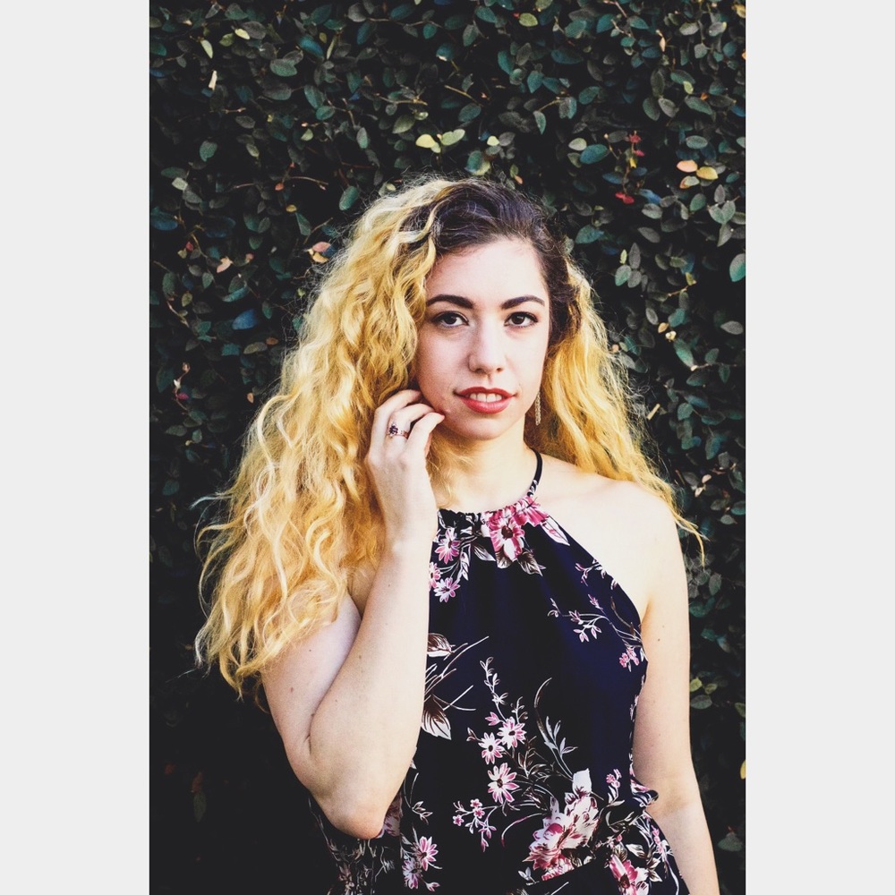 Floral Navy Gown